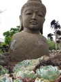 Habit with statue at Alii Kula Lavender Farm Waipoli Rd, Maui, Hawaii (USA). June 16, 2010.